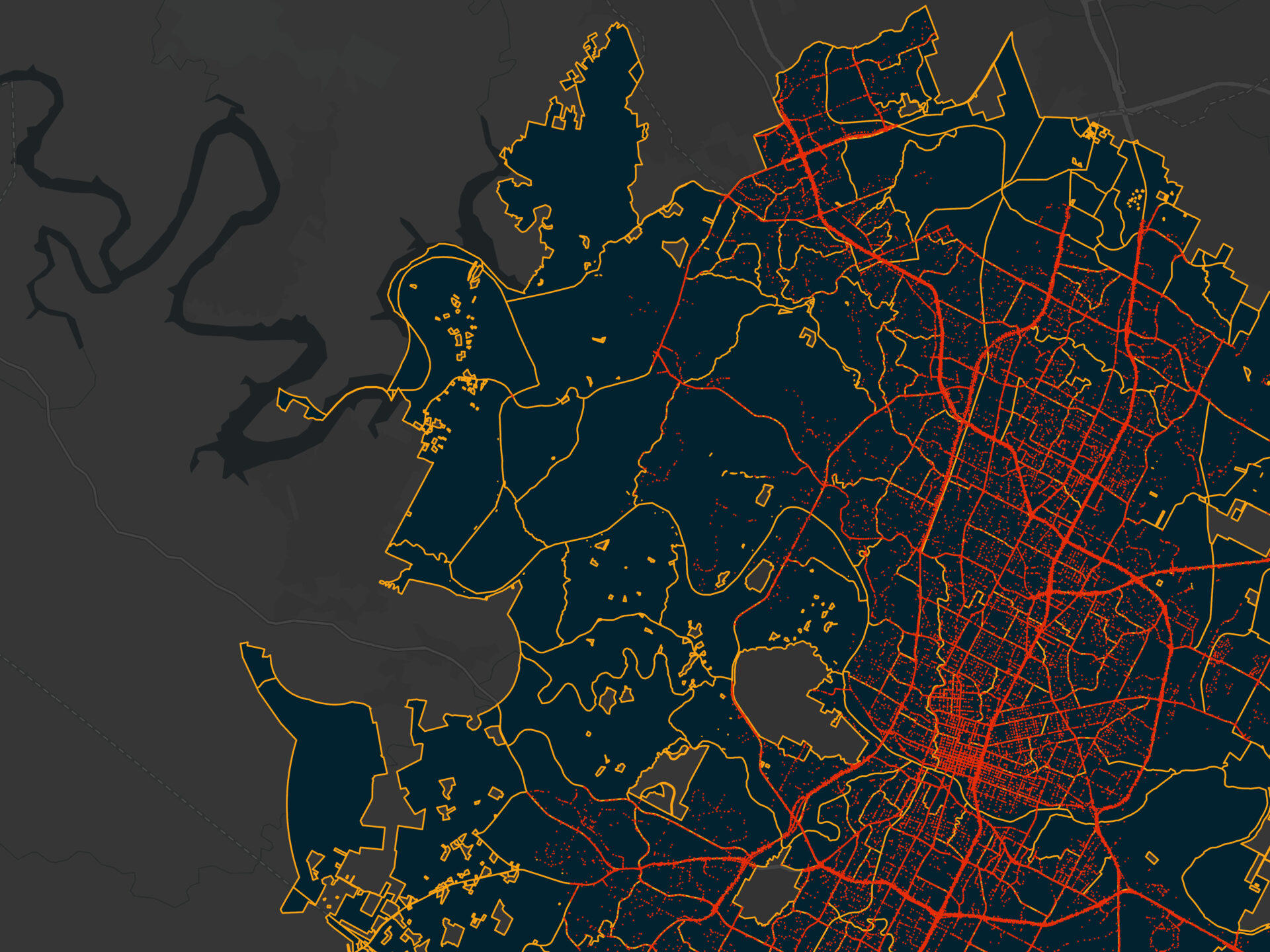 Spatial regression of traffic crashes in Austin